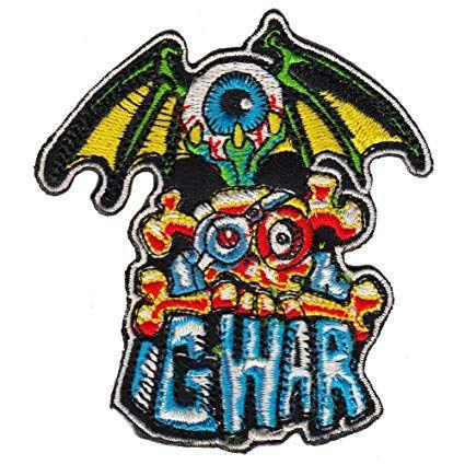 Gwar Logo - Gwar Embroidered Skull Eye Logo Patch: Amazon.co.uk: Kitchen & Home