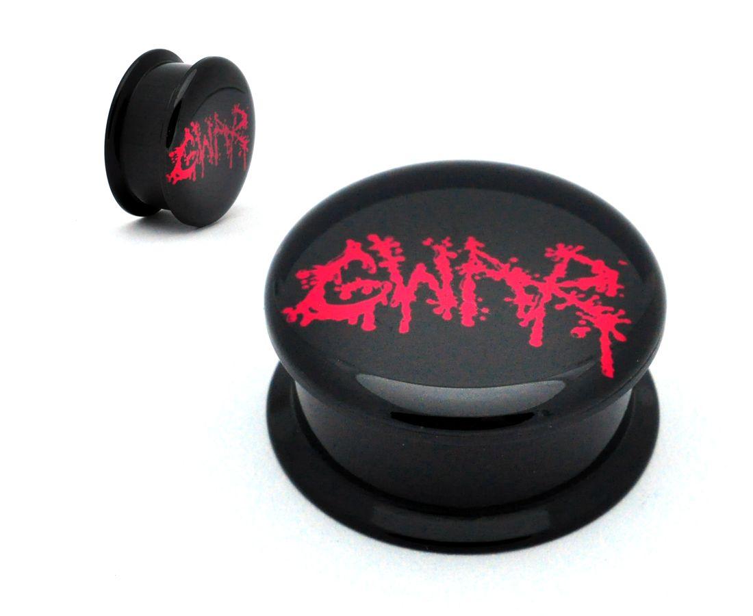 Gwar Logo - Black Acrylic Gwar Scumdogs of the Universe Logo Picture Plugs