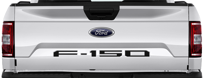 F150 Logo - 2015, 2016, 2017, 2018, 2019, 2020 Ford F-150 : Tailgate F-150 Logo Inlay  Vinyl Graphics Stripes Decals Kit (fits XL, XLT, Lariat, King Ranch, ...