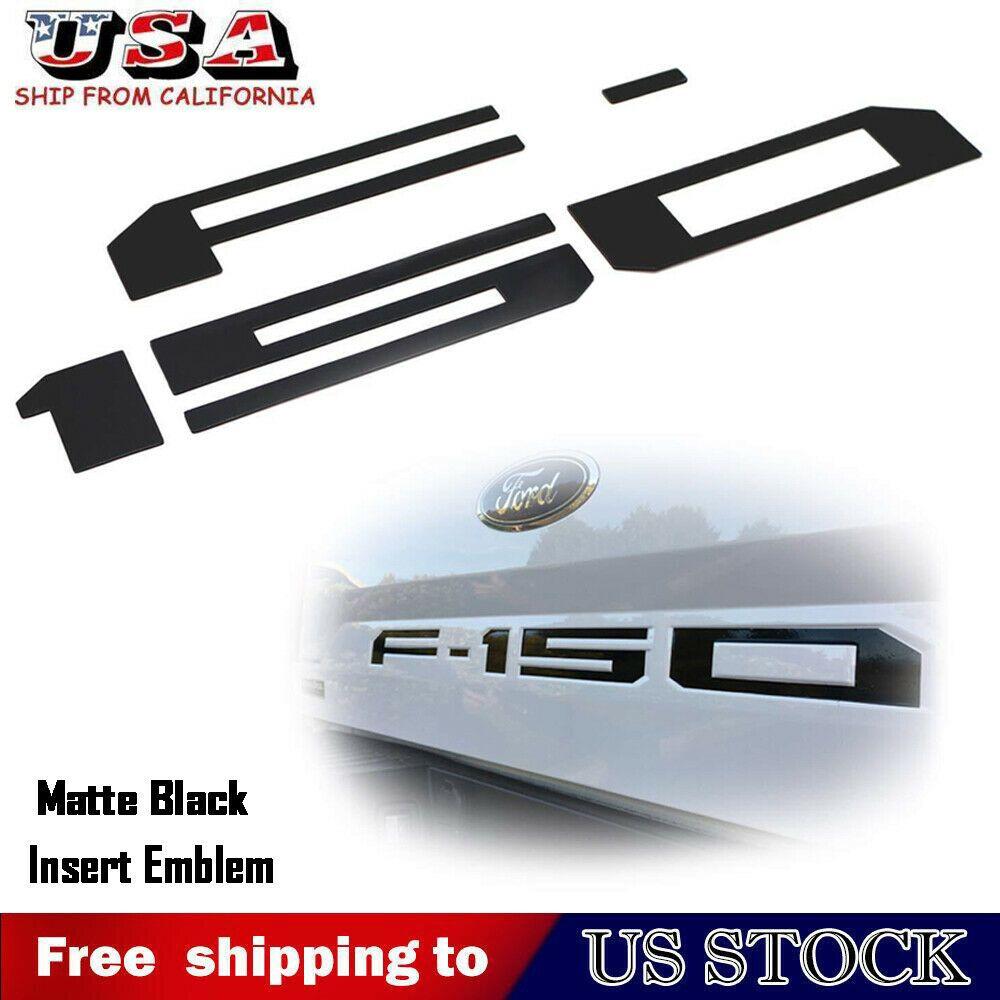 F150 Logo - Details about ABS PLASTIC Matte Black Tailgate Inserts For Ford F150 Logo Letters Decor