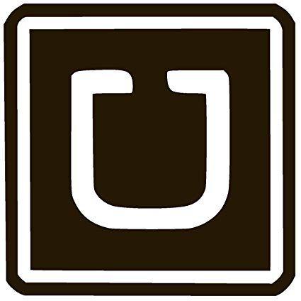 UberX Logo - UBER LOGO Vinyl Sticker Decal (6 x Black)