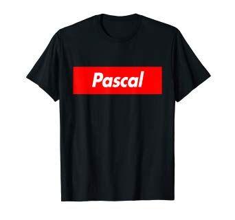 Pascal Logo - Amazon.com: Pascal Funny Red Box Logo Family First Last Name T-Shirt ...
