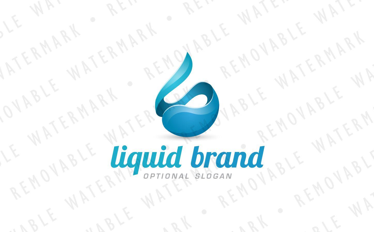 Fluid Logo - Liquid Fluid Logo