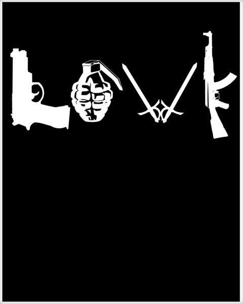 Weapons Logo - Love Weapons Logo Poster