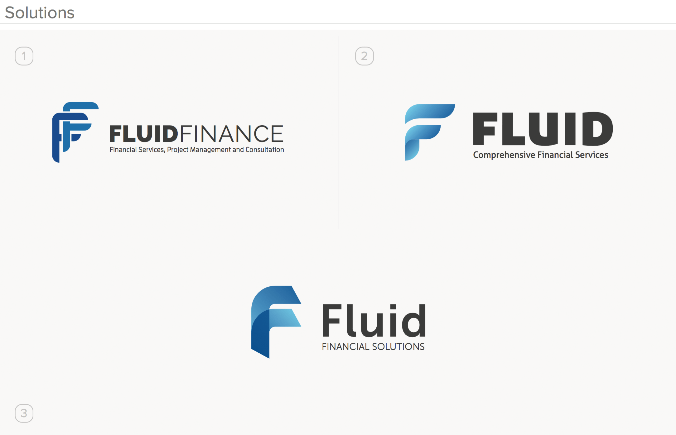 Fluid Logo - New logo for Fluid Finance – Lookhere Design