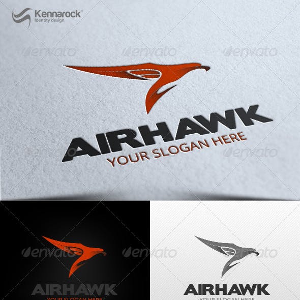 Airhawk Logo - Shaded Logo Templates from GraphicRiver