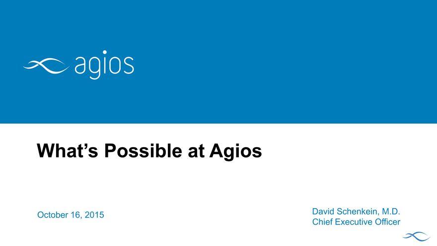 Agios Logo - Exhibit 99.1