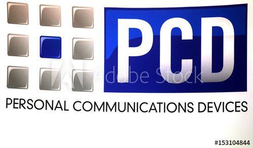 PCD Logo - A PCD logo is seen during the International CTIA WIRELESS Conference ...