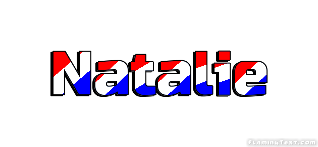 Natalie Logo - United States of America Logo. Free Logo Design Tool from Flaming Text