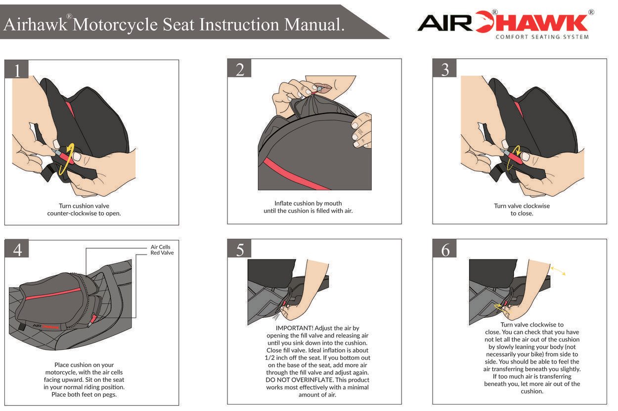 Airhawk Logo - How to Properly Adjust the AIRHAWK Motorcycle Cushion | Airhawk