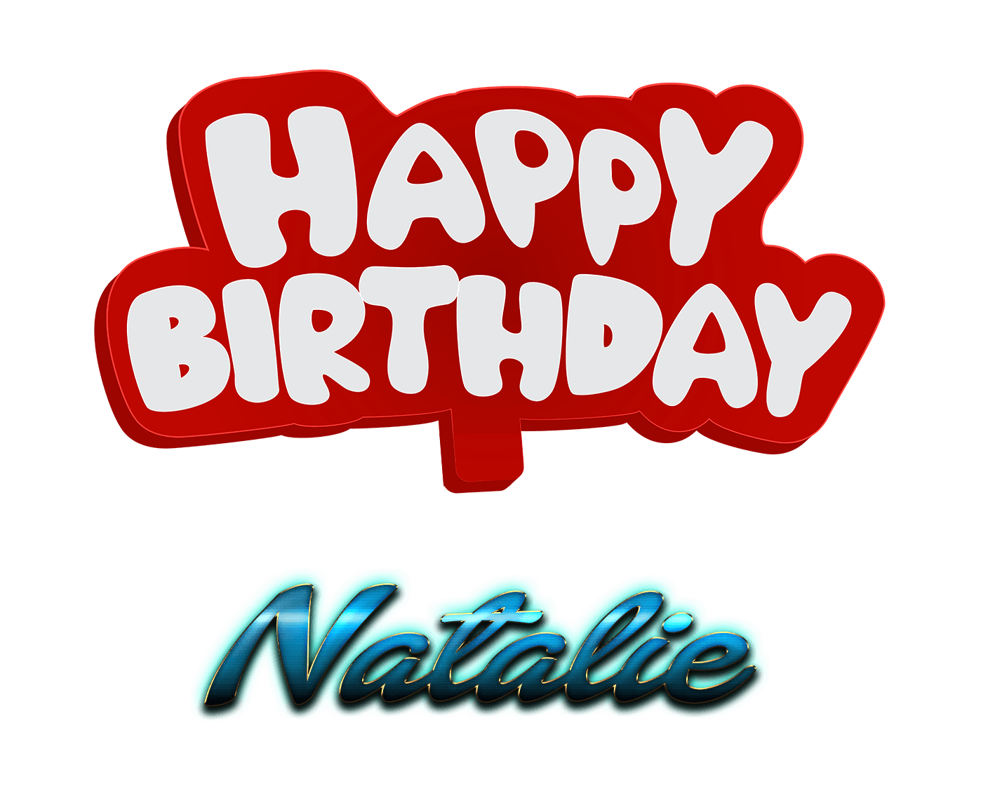 Natalie Logo - Natalie Happy Birthday Name Logo