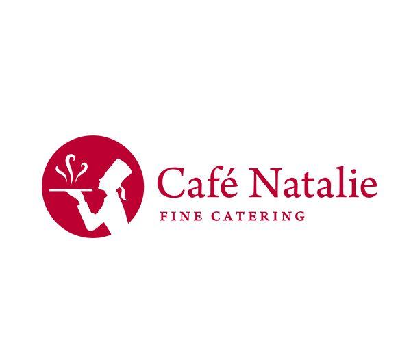 Natalie Logo - Cafe Natalie Catering Co Logo. Catering Design. Food Logo Design