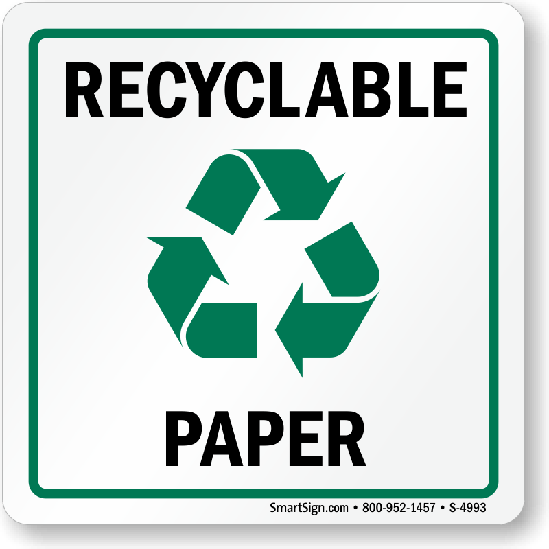 Recycled-Paper Logo - Recycling Label