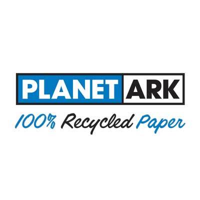 Recycled-Paper Logo - planet ark 100% recycled paper logo