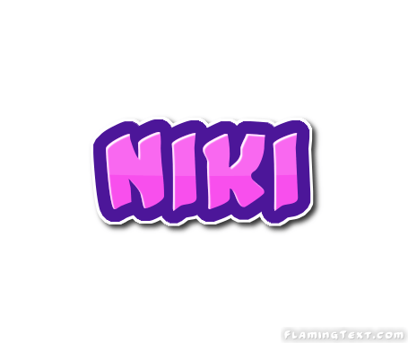 Niki Logo - Niki Logo | Free Name Design Tool from Flaming Text