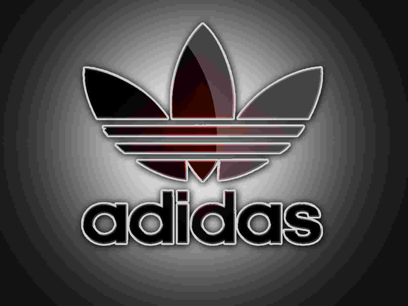 Www.adidas Logo - Logo Wallpaper: Adidas Logo On Grey Background 1600x1200 DESKTOP Sport