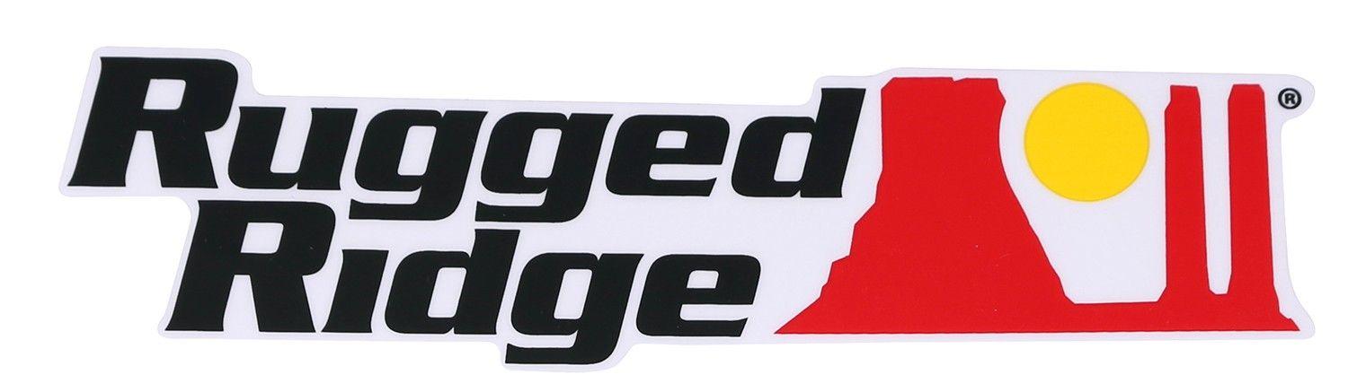 Rugged Logo - Decal, Black, Rugged Ridge Logo