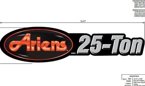 Areins Logo - Decal, 25ton Ariens Logo