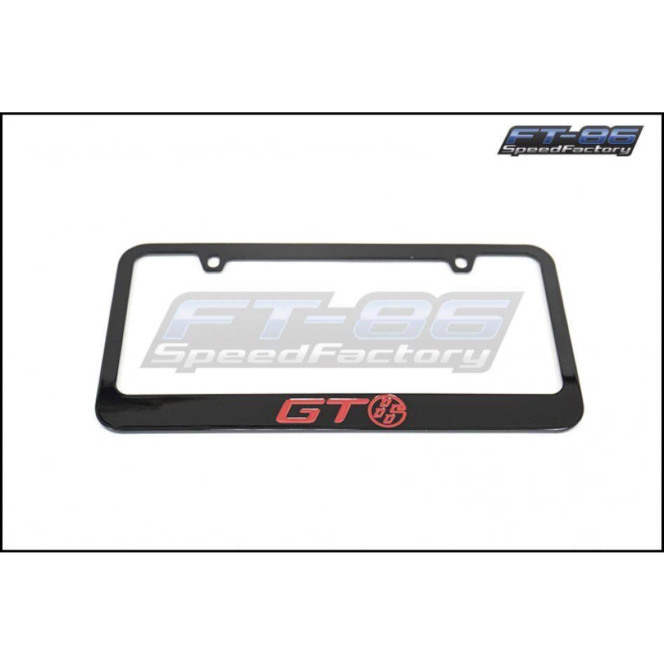 BRZ Logo - Toyota Red GT86 Logo License Plate Frame - 2013+ FR-S / BRZ