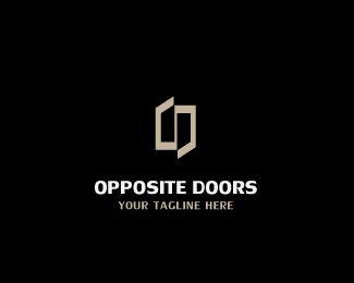 Opposite Logo - Opposite Doors Designed by Monogramer | BrandCrowd