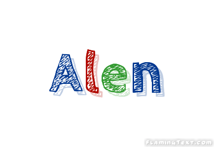 Alen Logo - Alen Logo. Free Name Design Tool from Flaming Text