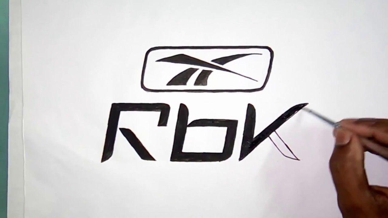 RBK Logo - How to draw the RBK logo ~ reebok logo drawing