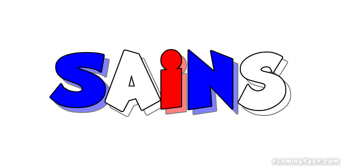 Sains Logo - France Logo. Free Logo Design Tool from Flaming Text