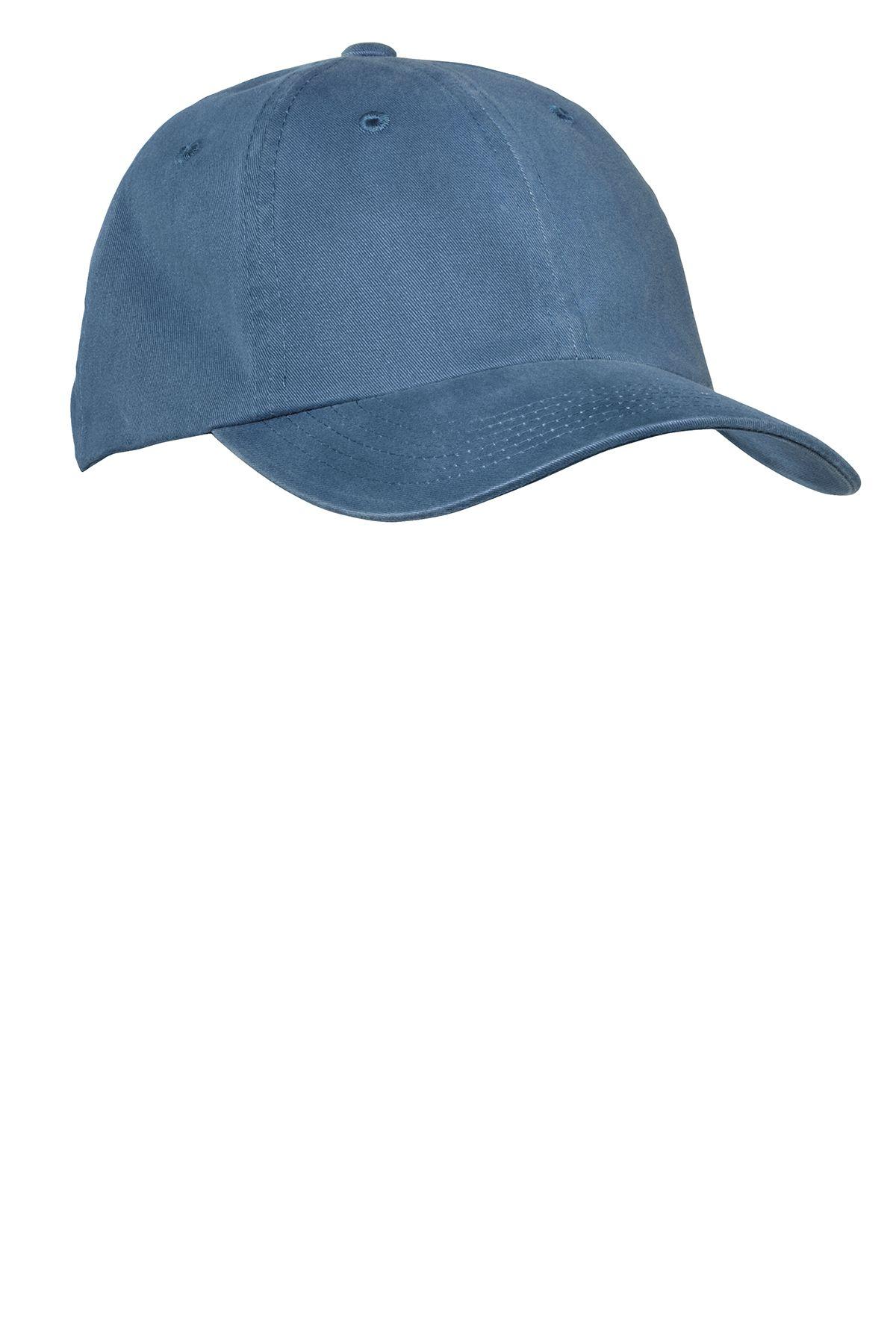 SanMar Logo - Port Authority® Garment Washed Cap. Pigment Garment Dyed. Caps