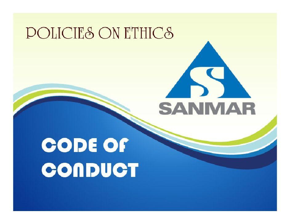 SanMar Logo - The Sanmar Group-Code of Conduct