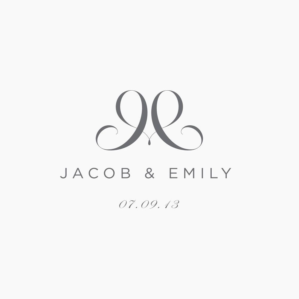 Emily Logo - J&E Wedding Logo. JUST™ Creative
