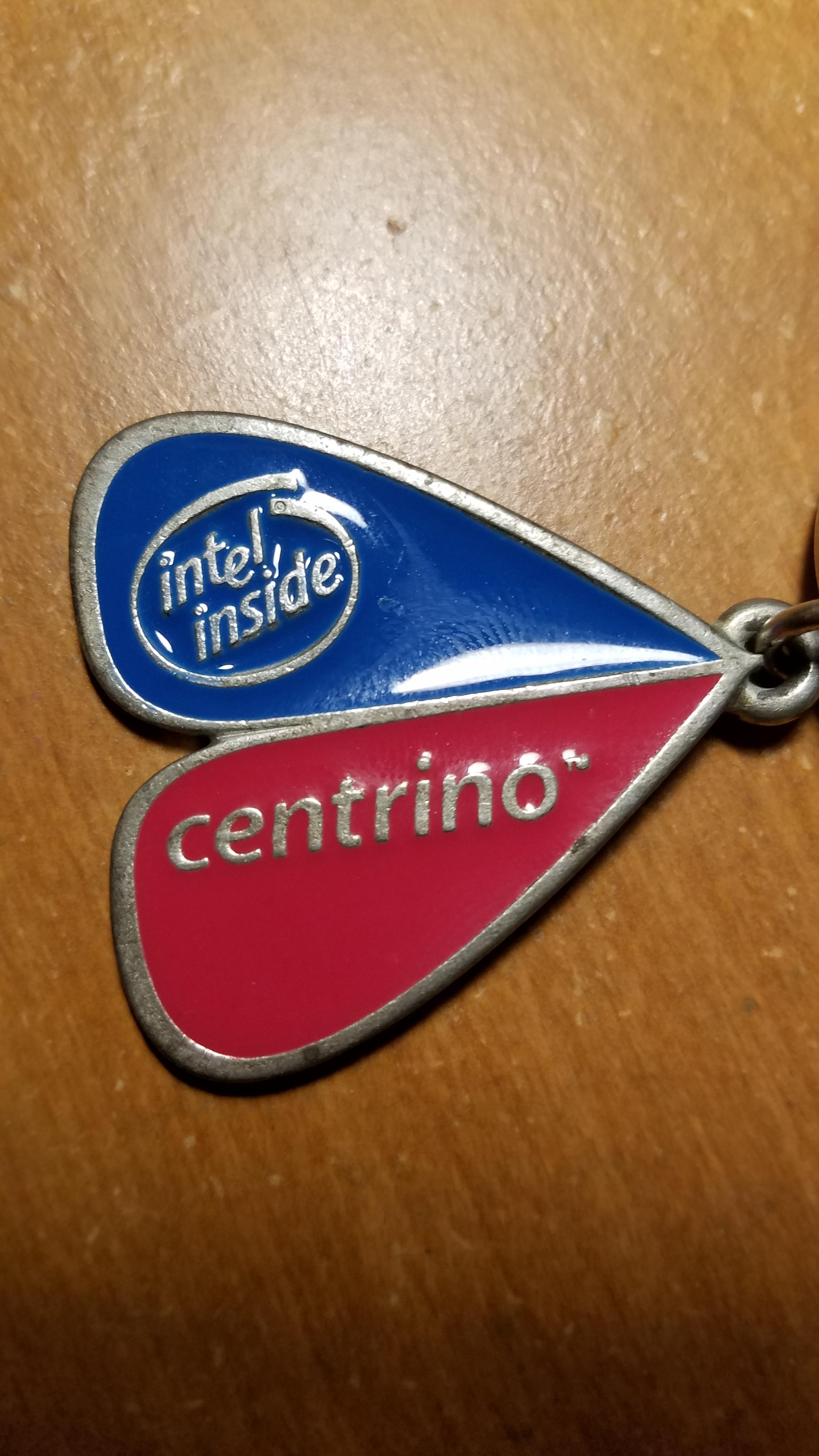 Centrino Logo - Old Intel Centrino keychain : intel
