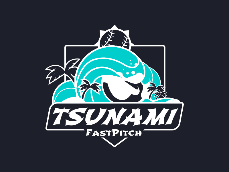 Tsunami Logo - Tsunami Travel Ball Jersey Logo by Hammock Creative on Dribbble