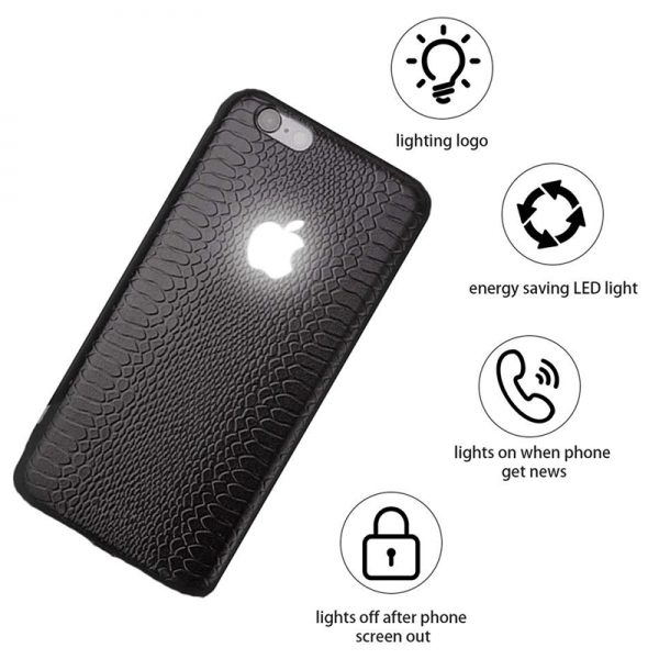 6s Logo - LED Light Illuminated Apple Logo 3D Designer Case Back Cover For IPhone6 6S 6 6SPlus 7 8 7 8Plus X XS XR XS MAX