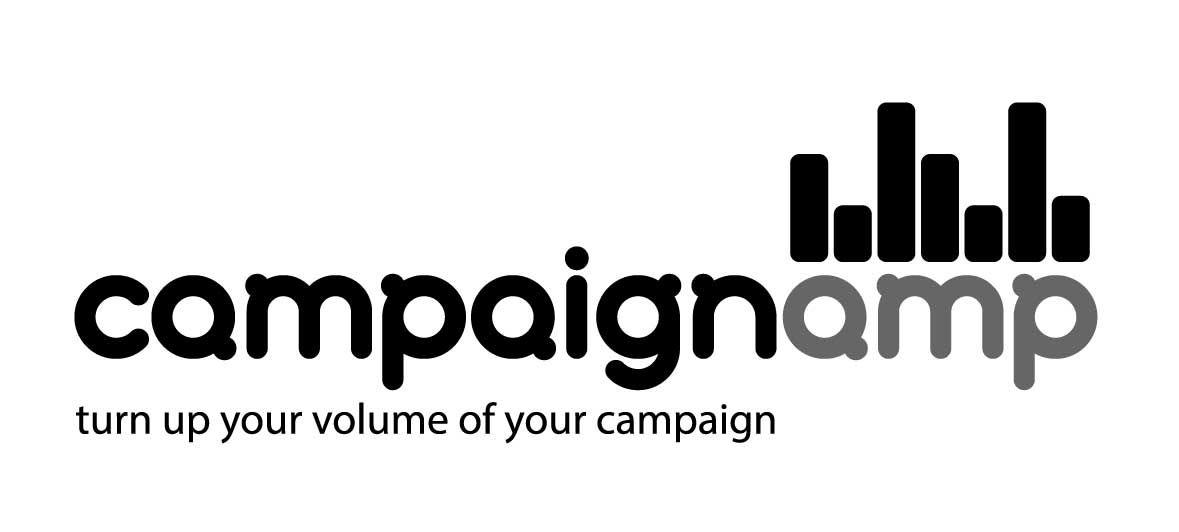 Volume Logo - Bold, Modern, Communication Logo Design for Campaign Amp up