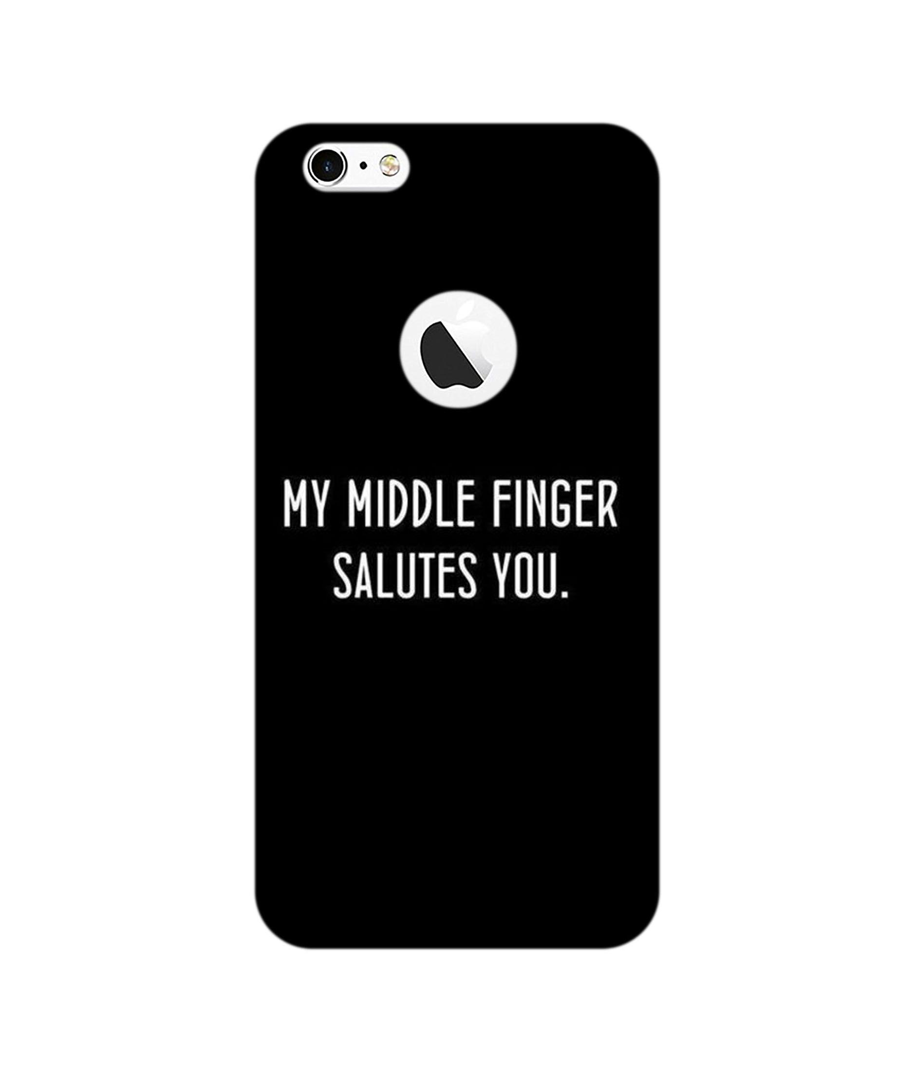 6s Logo - my middle finger Phone Case for iPhone 6/6s (Logo Cut)