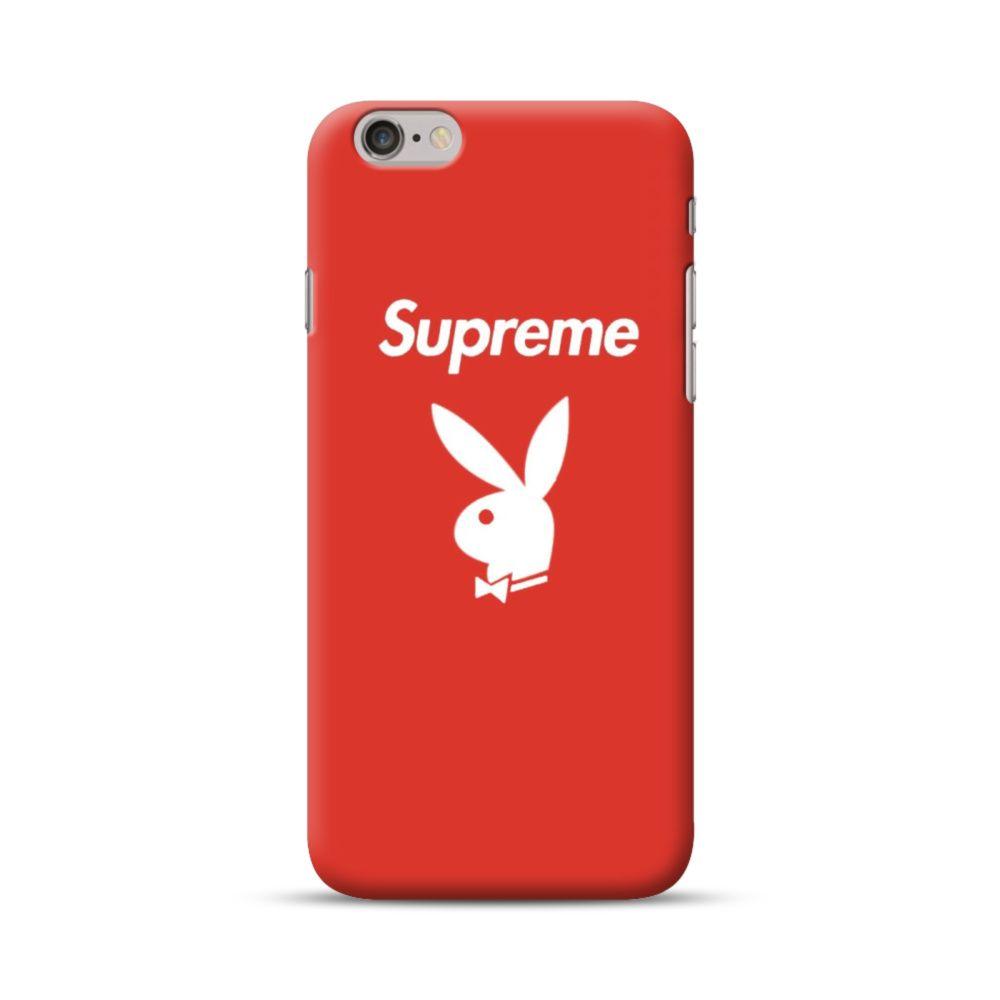 6s Logo - Supreme x Playboy Logo iPhone 6S/6 Case