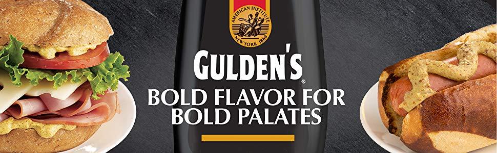 Gulden's Logo - Gulden's Spicy Brown Mustard, 12 Oz