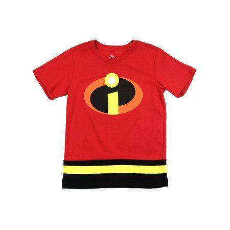 Incrediables Logo - Disney Little Boys' Toddler Incredibles Logo Costume Tee (3T)