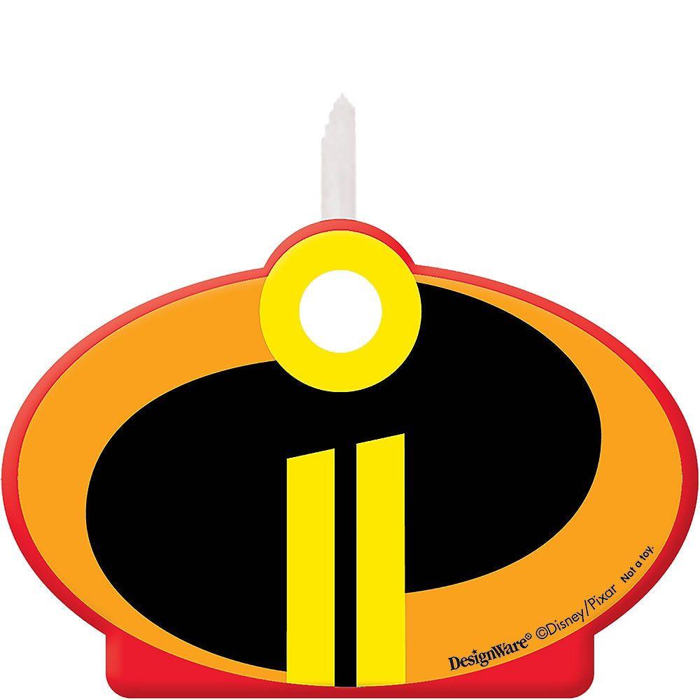 Incrediables Logo - Incredibles 2 Birthday Candle