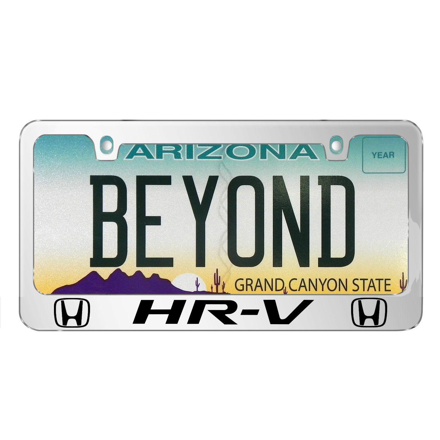 Hr-V Logo - Amazon.com: iPick Image Honda HR-V Dual Logo Mirror Chrome Metal ...