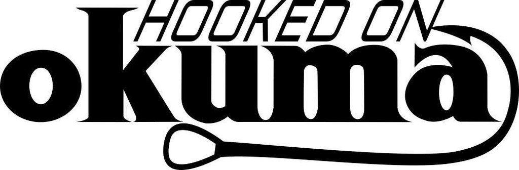 Okuma Logo - hooked on okuma fishing logo decal