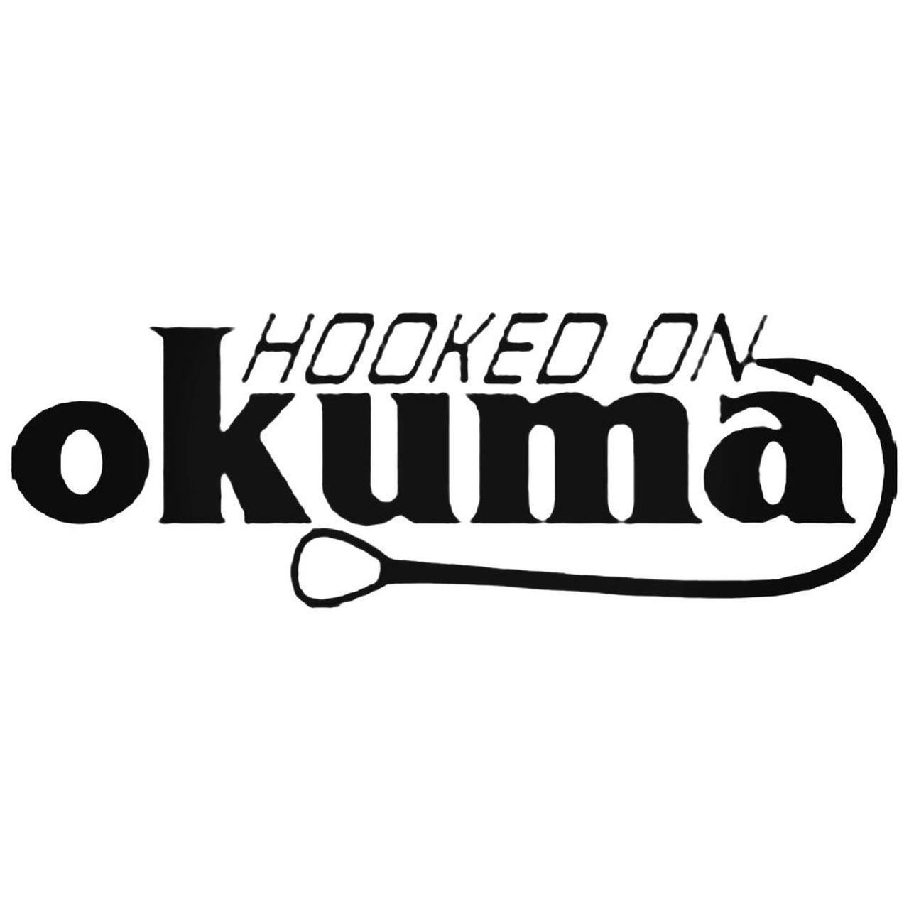 Okuma Logo - Hooked On Okuma Fishing Die Cut Decal Sticker