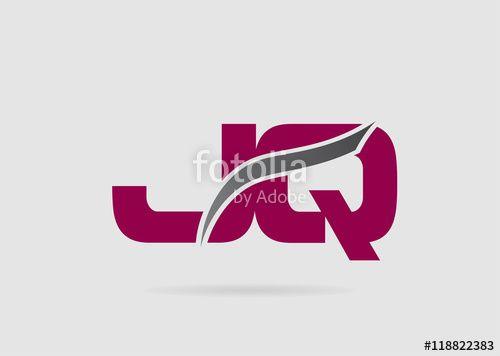 JQ Logo - JQ Logo. Vector Graphic Branding Letter Element 