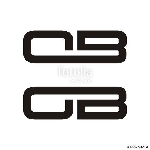 Ob Logo - OB logo initial letter design template vector illustration