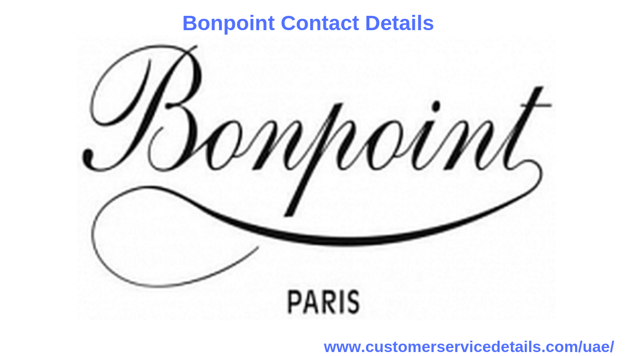 Bonpoint Logo - Bonpoint Customer Care Phone Number, Email ID, Office Address