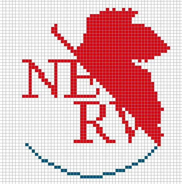 Evangelion Logo - Neon Genesis Evangelion Cross Stitch: NERV Logo