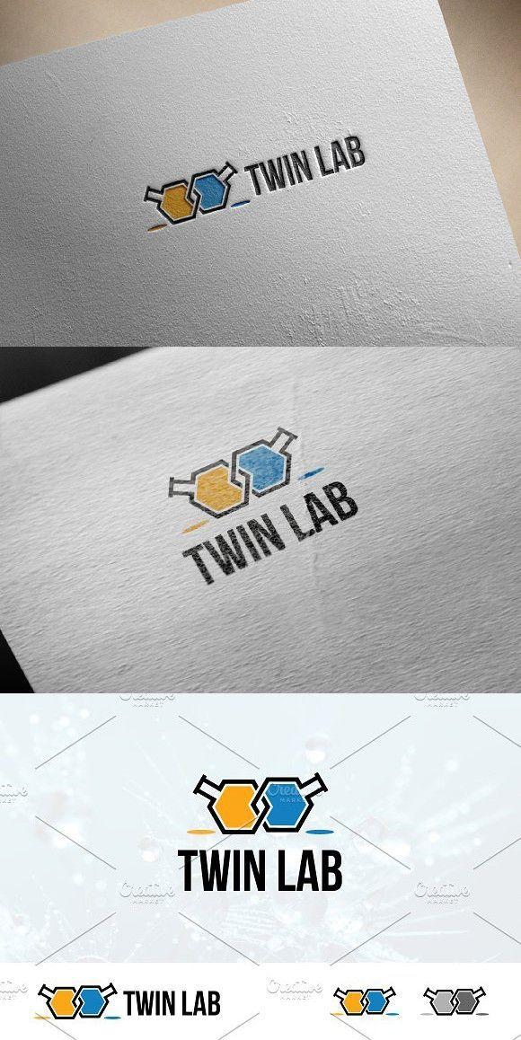 Twinlab Logo - Twin Double Lab Laboratory Logo | Chemistry Design | Print logo ...