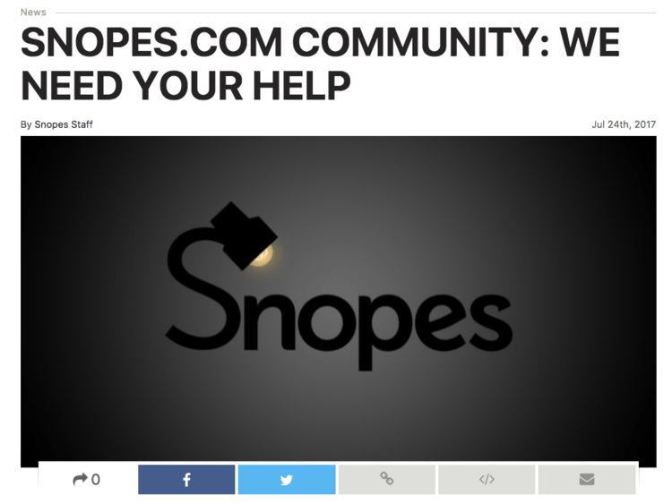 Snopes.com Logo - Snopes may shut down because it's being held 'hostage'