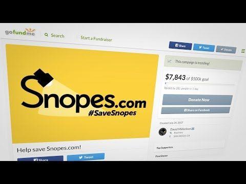 Snopes.com Logo - Fundraiser by David Mikkelson : #FightForFacts with Snopes.com!