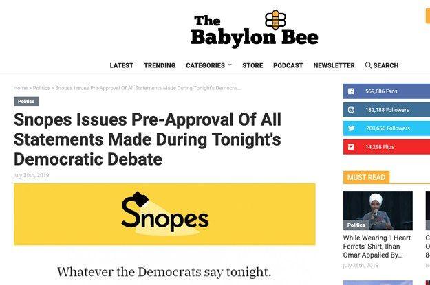 Snopes.com Logo - A Christian Satire Site Says Snopes Is Helping Facebook De Platform